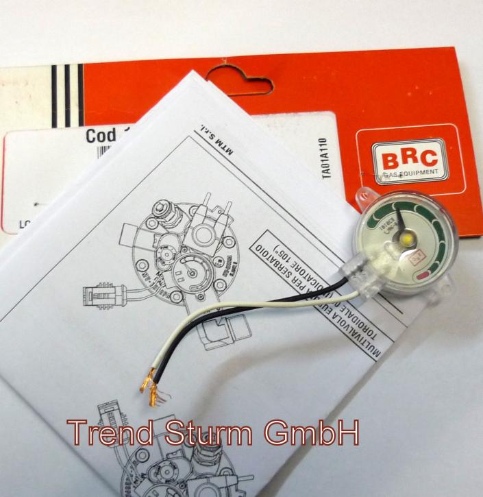 BRC Sensor MV Tankuhr 0-90 Ohm  Multiventil 30° 17004